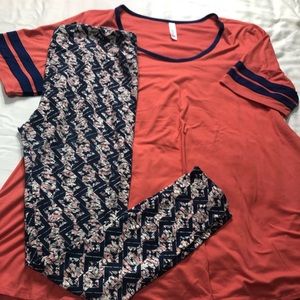Lularoe Perfect Tee Leggings Bundle
